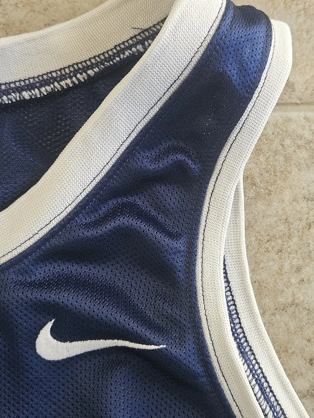 Nike Men’s Navy Blue Athletic Swim Tank Top VTG